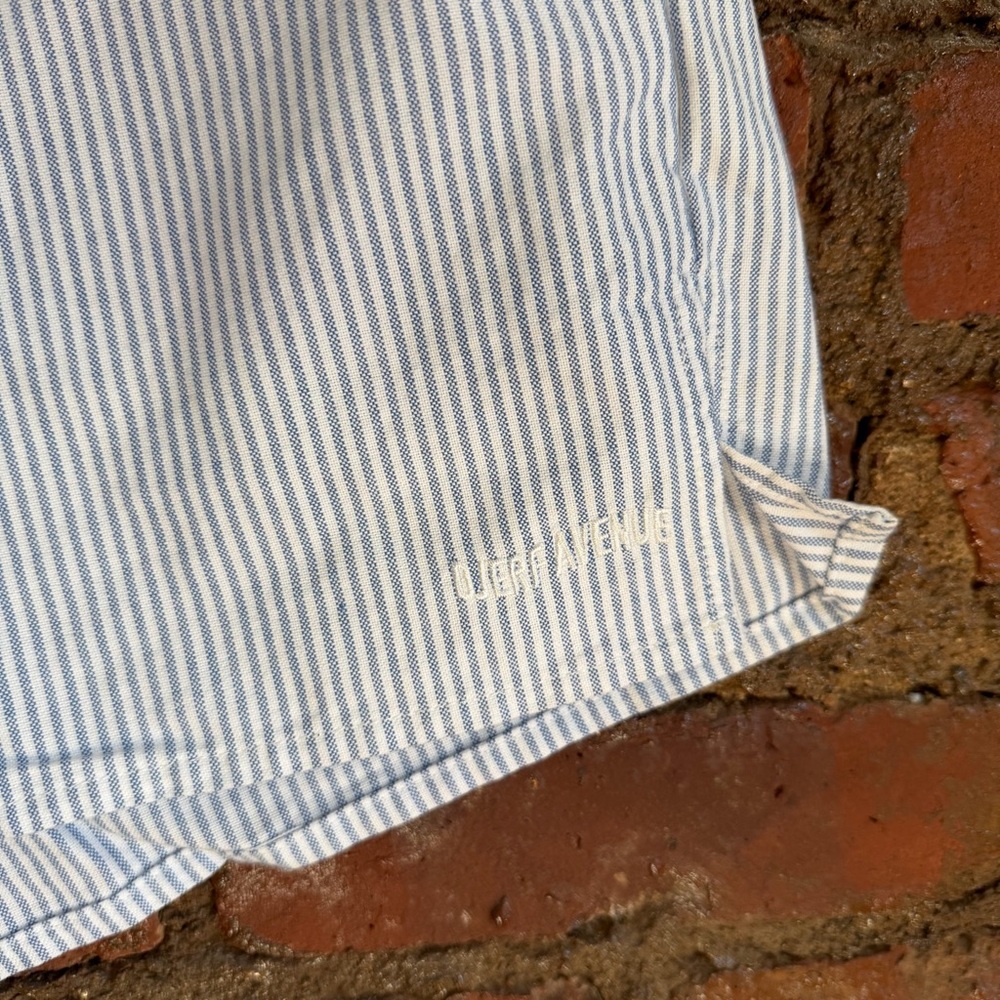 Djerf Avenue Light Blue Striped Shorts